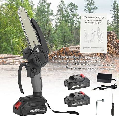 Yirtree Mini Chainsaw Inch Electric Cordless Chainsaw With Battery