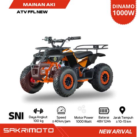 Jual Atv Mini Listrik W V Ah Elektrik Roda Terlaris