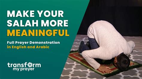 Salah With Meaning Step By Step Prayer Demonstration In English And