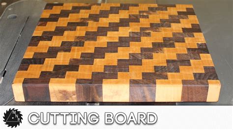 End Grain Cutting Board With Cool Pattern Youtube