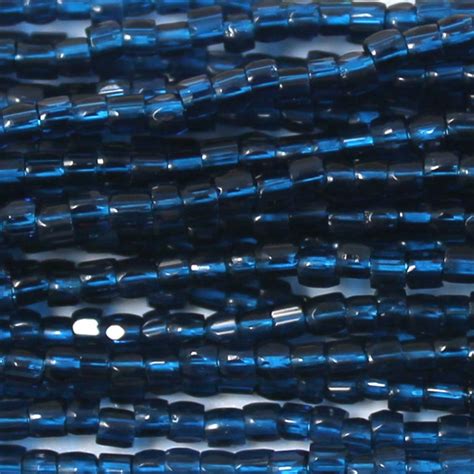 Czech Three Cut Seed Bead Transparent Montana Blue Garden Of Beadin