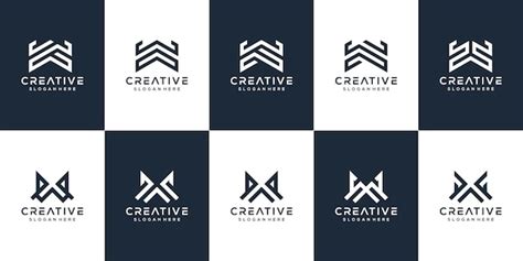 Premium Vector Set Of Letter W Logo Design