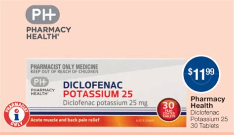 Diclofenac Potassium 25 30 Tablets Offer At Pharmacist Advice