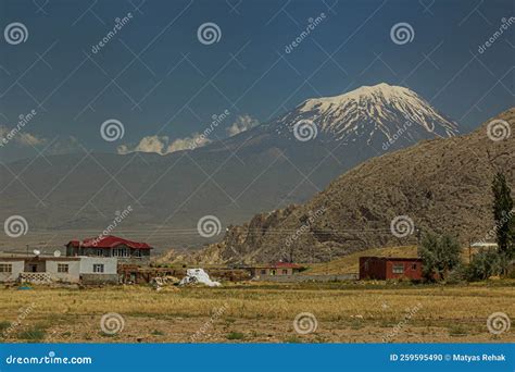 View of Ararat Mountain, Turk Stock Photo - Image of turkey, mount ...