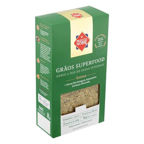 Arroz Integral Pilecco Nobre Quinoa Grãos Superfood Caixa 1kg Sonda