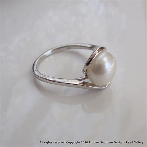 Freshwater Pearl Ring Sterling Silver