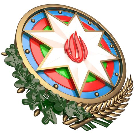 Coat of Arms of Azerbaijan Colored - 3D Model by KhaganFX