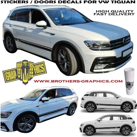 Vinyl Graphics Stickers Decals For Vw Tiguan