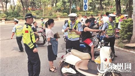 泉州中心市区整治电动车违法 1个月查处上万起 泉州要闻 泉州动态 政府信息公开 政务公开 泉州市人民政府