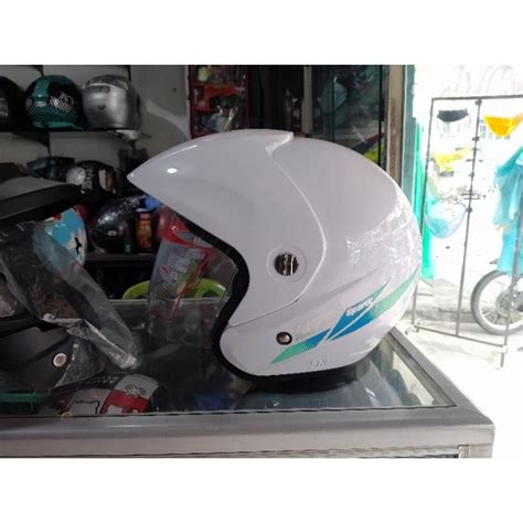 Jual Helm LTD GIX Sport Warna Putih Glossy SNI Shopee Indonesia