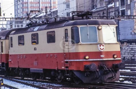 The Transport Library SBB Re 4 4II 11158 Arriving At Basel SBB