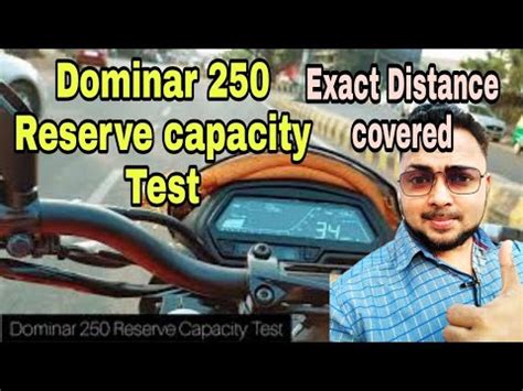 Dominar 250 Reserve Capacity Test Kitna Distance Reserve Ke Baad