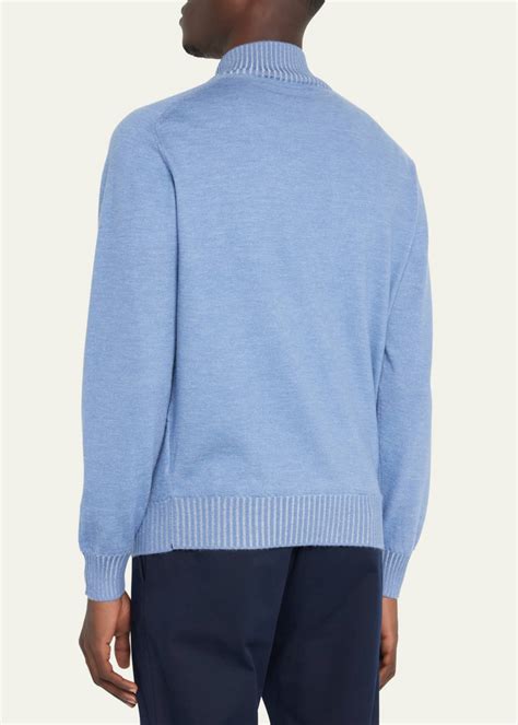 Fioroni Mens Cashmere Half Zip Sweater Bergdorf Goodman