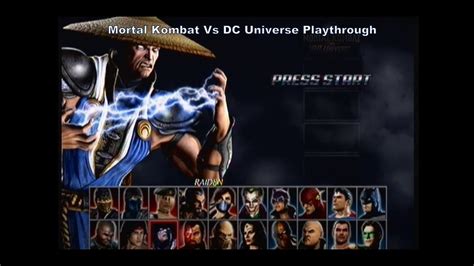 Mortal Kombat Vs Dc Universe Raiden Playthrough With No Cheats On The