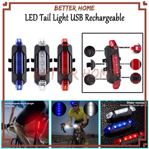 Jual LED Tail Light USB Rechargeable Lampu LED Usb Charger Sepeda Lampu