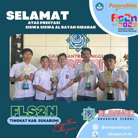 Sma Albayan Menyabet Lima Juara Di Ajang Fls N Kabupaten Sukabumi