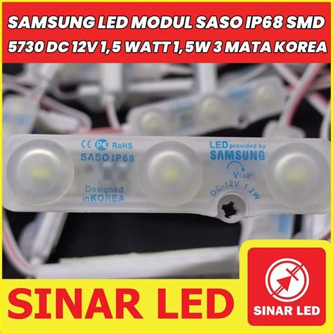 Jual Samsung Led Modul Saso Ip Smd Dc V Watt W Mata