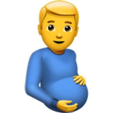 IOS 15 Emojis Pregnant Man Emoji Big Emoji