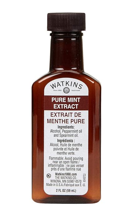 Watkins Pure Mint Extract 2 Oz Bottle — Cake And Candy Supply