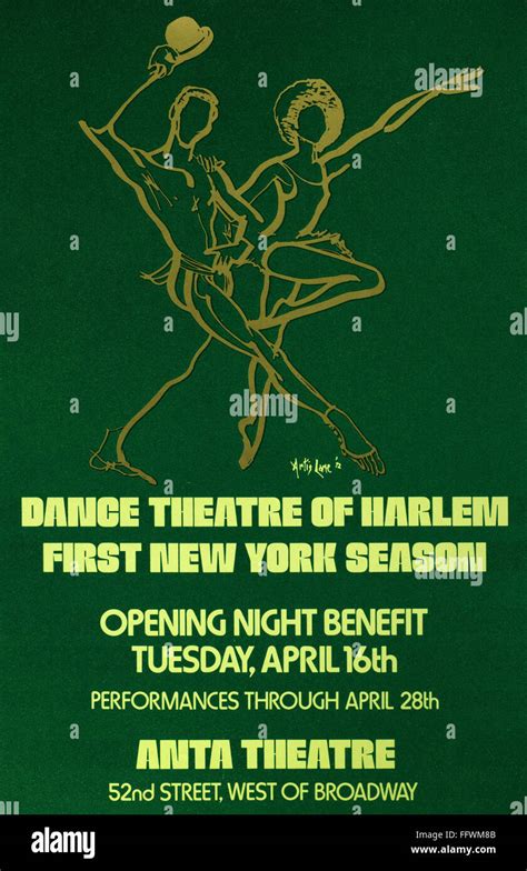 DANCE POSTER, 1974. /nPoster for the Dance Theatre of Harlem, featuring ...