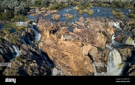 Aerial view of Epupa falls, Namibia Stock Photo - Alamy