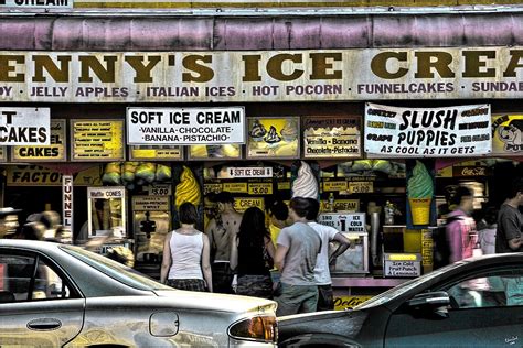 Dennys Ice Cream Shop On Surf Avenue At Coney Island By Chris Lord