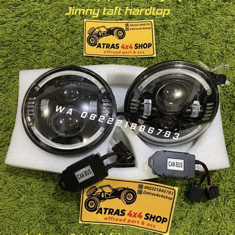 Jual Headlamp Lampu Utama Premium Jeep Rubicon Jimny Hardtop LED