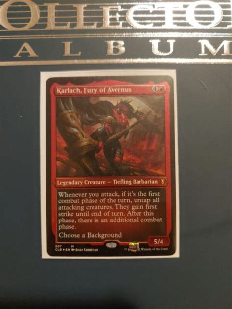 Mtg Karlach Fury Of Avernus Commander Legends Battle For Baldurs