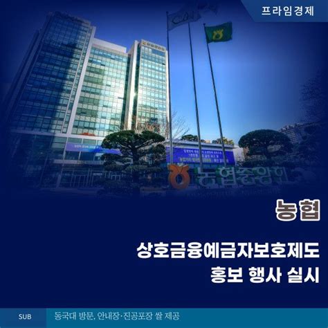 카드 농협 상호금융예금자보호제도 홍보 행사 실시 네이트 뉴스