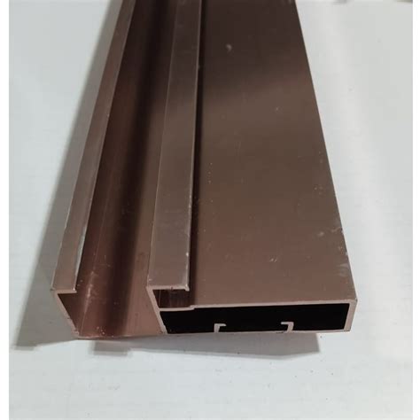 Feet Aluminium Rose Gold Shutter Profile Handle For Cabinet Fitting