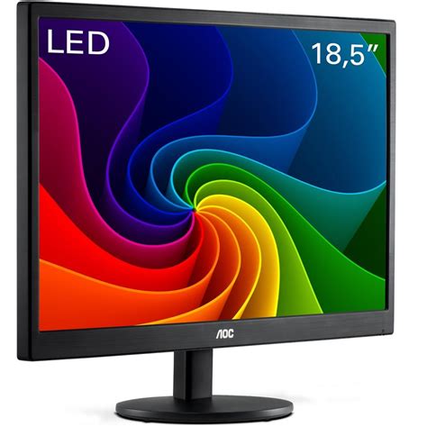 Monitor 18 5 Led AOC E970SWNL Vga Widescreen Adrena Informática