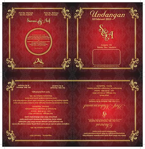 Download Desain Undangan Pernikahan Bertema Vektor Romantis Format Cdr