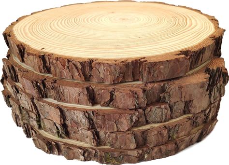 Amazon Natural Wood Slices Round Pine Wood Slabs 5 Pack Round