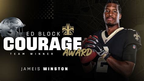 Quarterback Jameis Winston Selected For Saints Ed Block Courage Award