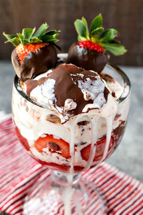 Chocolate Covered Strawberry Sundae - CPA: Certified Pastry Aficionado