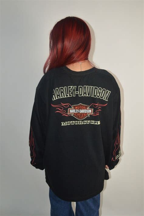 Harley Davidson Shirt Embroidered Gem