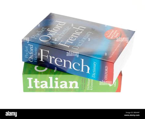 French And Italian English Dictionaries Stock Photo Alamy