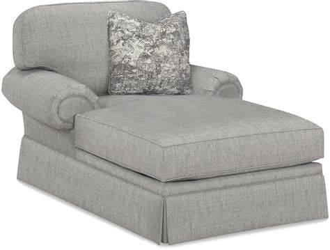 Temple Furniture 9104 Comfy Chaise Shown In Roma Sterling Fabric Throw