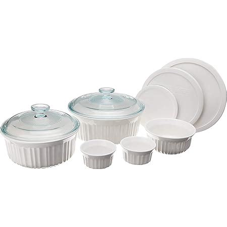 Amazon Corningware French White Piece Bakeware Set Bake And