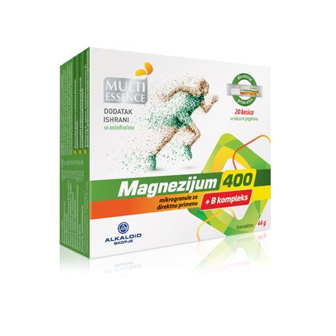 Magnezijum 400b Komplex 20 Kesica On Line Apoteka Janković