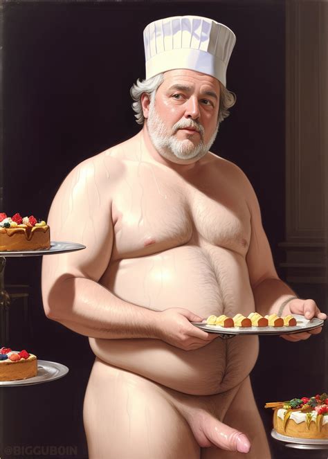 Rule 34 1boy Ai Generated Big Penis Bigguboin Chef Hat Chubby Clothes Gray Hair Hairy Body