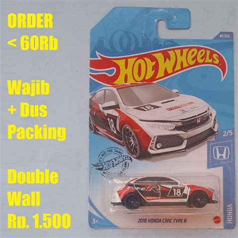 Jual Hot Wheels Honda Civic Type R Putih Shopee Indonesia