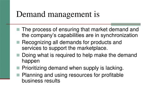 demand management powerpoint    id