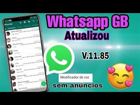 Saiu Whatsapp Gb Atualizado Sem An Ncios Novas Fun Es Youtube