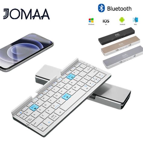 JOMAA Bluetooth Keyboard Folding Mini Keyboard Wireless Bluetooth