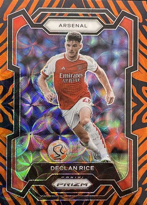 Declan Rice 2023 Prizm Premier League 23 Choice Tiger Stripe SSP