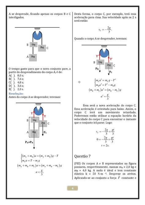 FÍSICA EXERCÍCIOS RESOLVIDOS QUESTÕES GABARITO ATIVIDADES