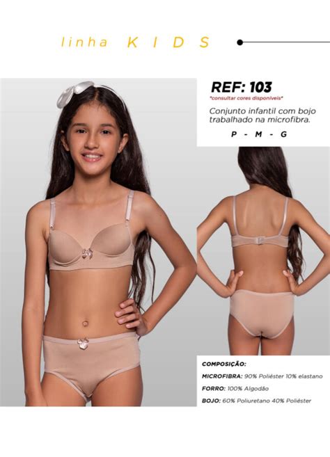 Conjunto De Lingerie Menina Mo A R Ref Pacote