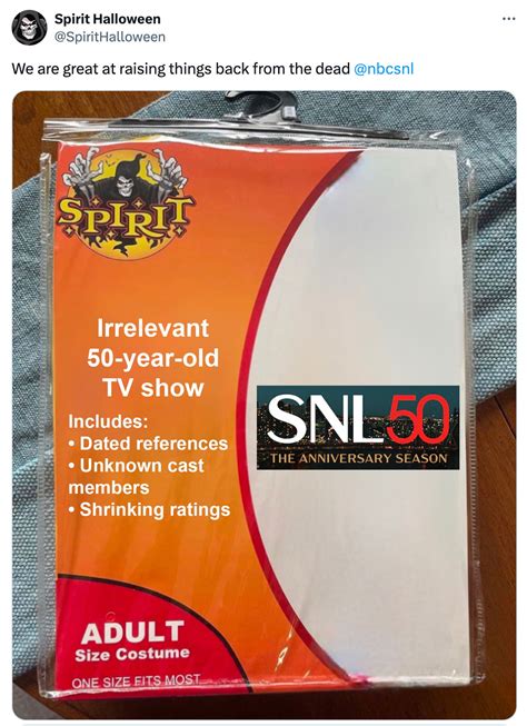 Spirit Halloween Dings SNL With Irrelevant 50 Year Old TV Show