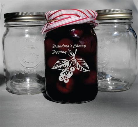 Personalized Custom Engraved Glass Mason Jars Canning Jars Etsy